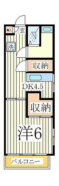 千葉県柏市中央町(賃貸マンション1DK・7階・28.42㎡)の写真 その2