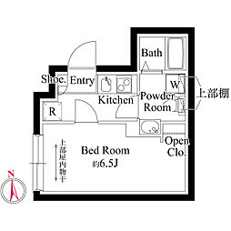 市川市真間2丁目マンション 1Kの間取図画像