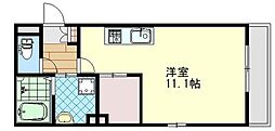 コーボレーション翠 ワンルームの間取図画像