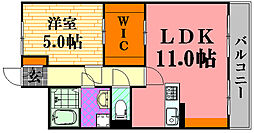ファミール光町 1LDKの間取図画像