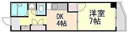 月森大手町ビル 1DKの間取図画像