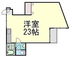 滝本ビル ワンルームの間取図画像