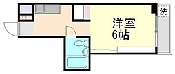 柴崎皆実ビル 1Kの間取図画像