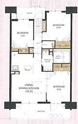 京成金町線 柴又駅 徒歩14分 3LDKの間取り