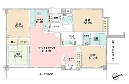 パンテオン西国分寺 4LDKの間取図画像