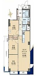三井馬事公苑南ハイツ 3LDKの間取図画像