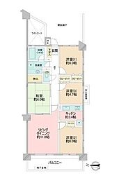 ダイアパレスつづきの丘 4LDKの間取図画像
