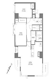 ロイヤル多摩蘭坂ハイツ 2LDKの間取図画像
