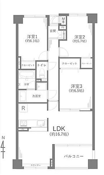 間取りを拡大表示