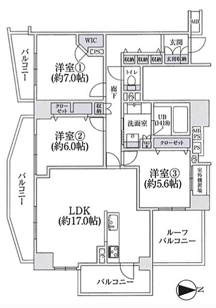 間取りを拡大表示