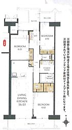 光が丘パークタウン南通り六番街7-6-17 3LDKの間取図画像