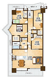 ケイズパーク堺・北花田 4LDKの間取図画像