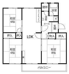 間取図画像 3LDK