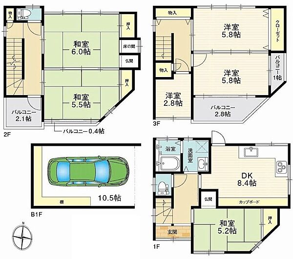 間取り：327001643687