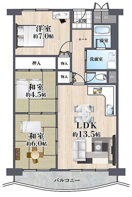 大規模リフォーム履歴のあるお部屋です♪