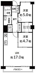 メゾン茨木西駅前 2SLDKの間取図画像
