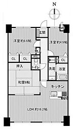 アルティプラザ高槻 3LDKの間取図画像