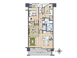 パークナード江坂垂水町 3LDKの間取図画像