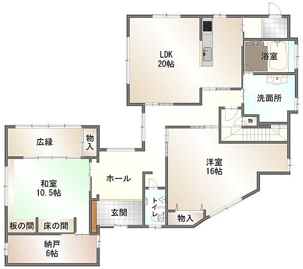 間取りを拡大表示