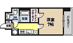 T’s SQUARE 大阪城 11階1Kの間取り