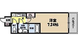 GROOVE今福鶴見 10階1Kの間取り