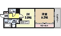 Casa Despacio 3階1DKの間取り