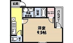 フジパレス横堤Ｉ番館 1階1Kの間取り