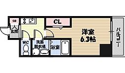 ファーストフィオーレ京橋ブレイニー 1Kの間取図画像