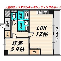 サンシティ 1LDKの間取図画像