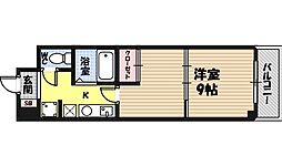 エスペラール城東 1Kの間取図画像
