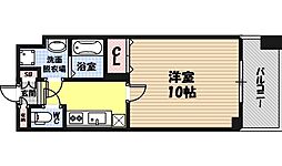エスティメゾン京橋 1Kの間取図画像