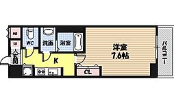 Sレジデンス野江 1Kの間取図画像