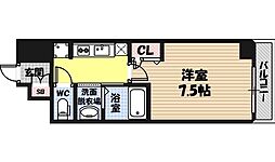 エス・キュート城東中央 1Kの間取図画像