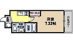 サムティ京橋フルス 1Kの間取図画像