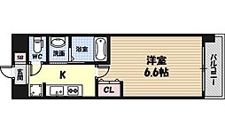 アドバンス大阪城東 1Kの間取図画像