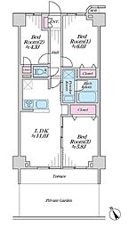 間取図画像 3LDK