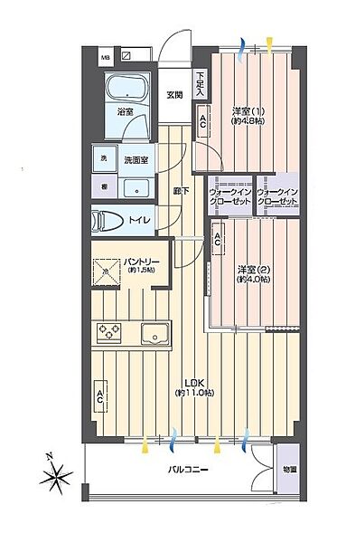 間取りを拡大表示