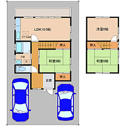 本郷町　貸家 2階3LDKの間取り