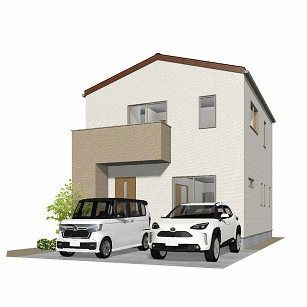 三陽建設の建設プランにて、新築建売可能。※画像は土地の情報をもとに作成いたしました、新築プラン例です。