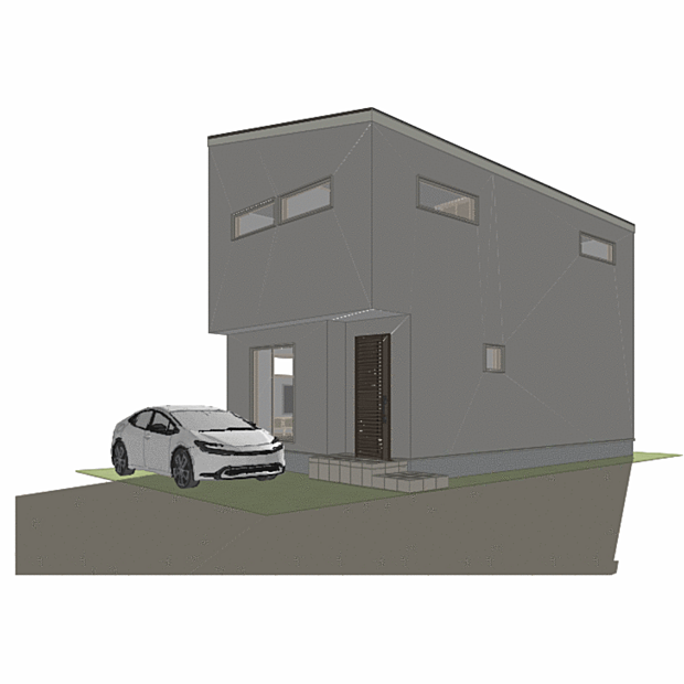 土地+建物+外構セット価格:3,840万円(税込)■三陽建設の建設プランにて、新築建売可能。※画像は土地の情報をもとに作成いたしました、新築プラン例です。