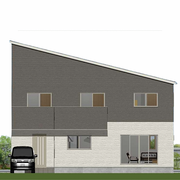 三陽建設の建設プランにて、新築建売可能。※画像は土地の情報をもとに作成いたしました、新築プラン例です。