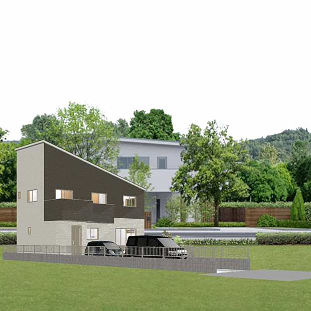 三陽建設の建設プランにて、新築建売可能。※画像は土地の情報をもとに作成いたしました、新築プラン例です。