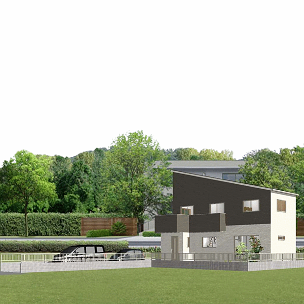 三陽建設の建設プランにて、新築建売可能。※画像は土地の情報をもとに作成いたしました、新築プラン例です。