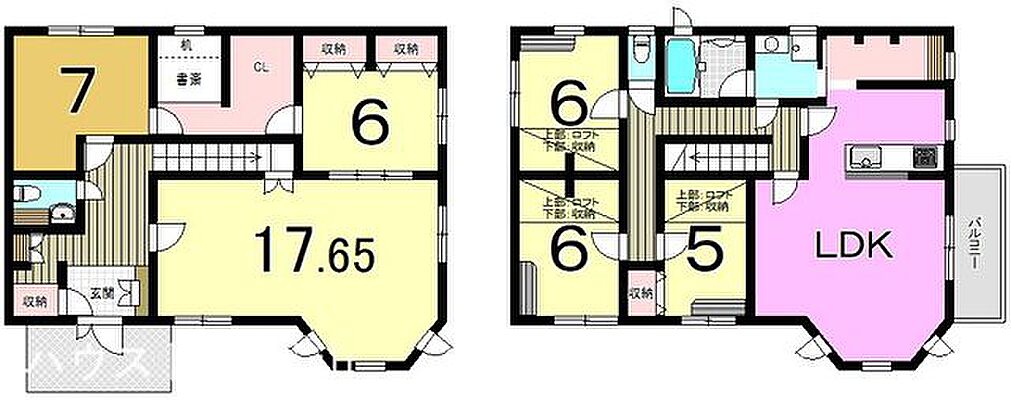 間取り 中山町　中古戸建