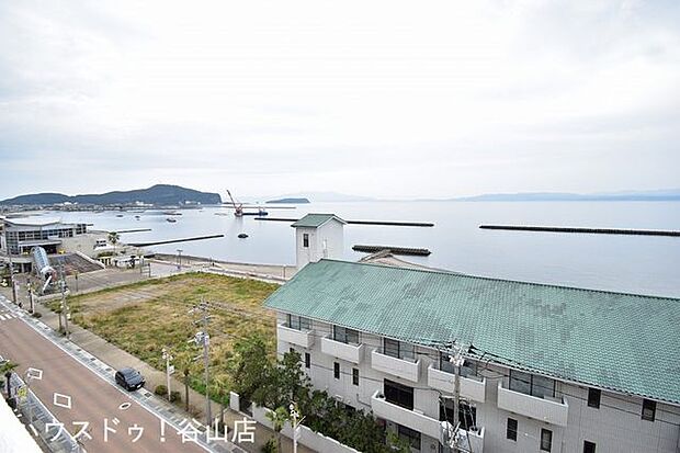 【バルコニーからの眺望】錦江湾を一望