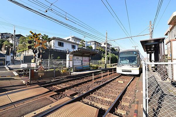 市電 二軒茶屋電停隣接して踏切があり、各ホームとの行き来は電車が通過中でない限りいつでもできる。車椅子使用可（電動不可）。1日平均乗降人員767人（2015年）出典: 『ウィキペディア（Wikip…