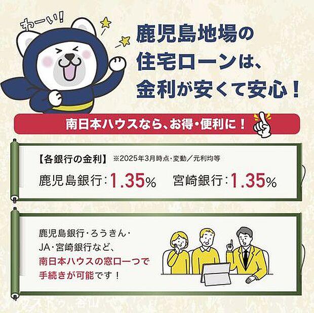 ご年収によってはさらに金利優遇がある場合がありますので、お気軽にご相談ください。
