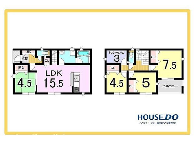 4LDK+テレワークルーム【建物面積94.77m2(28.66坪)】