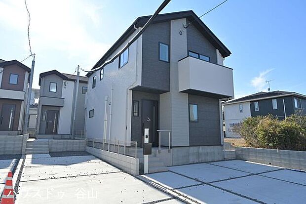 1号棟外観◇モダンな外観で落ち着きのあるデザインです