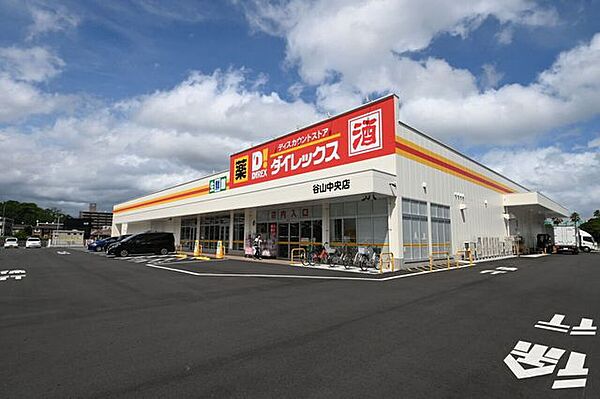 ダイレックス谷山中央店医薬品、日配品、冷食、青果、精肉、鮮魚、総菜などを幅広く取り扱っています 1060m